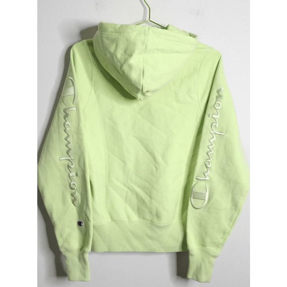 🐢🐢Champion Neon Green Pullover Hoodie - XS🐢🐢 - Picture 2 of 5
